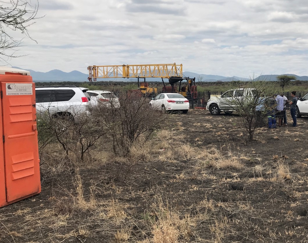EFT drilling operation in the field